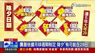 「大年三十除夕」說掰掰？ 明年起連5年「失蹤」 [upl. by Ettesus]