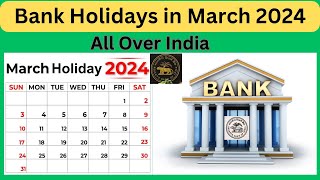 Bank Holidays in March 2024 bankholidayinmar2024 2024bankholidays advayainfo [upl. by Richer]