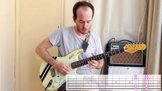 Las 5 Posiciones Pentatónica con dos dedos  Super Fácil Solos Guitarra [upl. by Annairt]