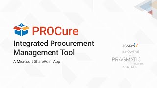 PROCure  Integrated Procurement Management [upl. by Borek701]