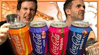 Testar Coca Colas NYA SMAKER 2018  Cola Vitlök [upl. by Suedama]