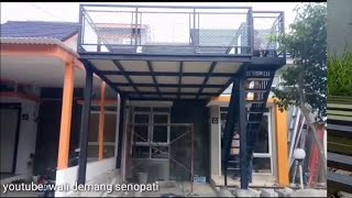 Dak balkon dari kalsifloor mungil minimalisbesi UNP di sulap menjadi besi HABIM [upl. by Macintyre729]