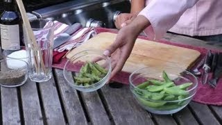 Snap Peas on the Grill  BBQ Grilling Tips [upl. by Trebled]