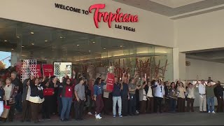 Final hours Tropicana Las Vegas casino closes after nearly 7 decades [upl. by Elicia143]