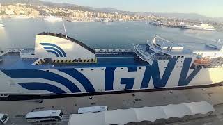 GNV Ferry from Above Mallorca [upl. by Einama]