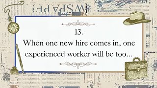 Words for Work 13 When one new hire comes in one experienced worker will be too distracted to [upl. by Steiner]