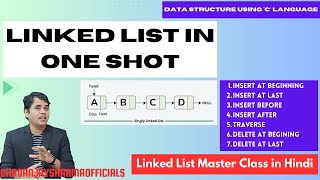 Singly Linked List in One Shot  Singly Linked List Master Class  Data Structure Tutorial in Hindi [upl. by Martijn752]