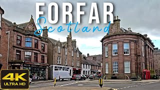 Forfar Scotland Walking Tour 4K 60fps April 2024 [upl. by Firestone]