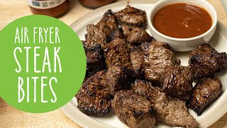 Air Fryer Steak Bites  Carnivore Recipes [upl. by Rubbico928]