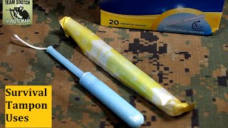 Survival Tampons 10 Uses for SHTF [upl. by Esiralc598]