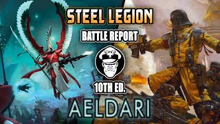 RIP Stu  Astra Militarum Vs Eldar  10th Edition Battle Report  Warhammer 40000 [upl. by Eikcim]