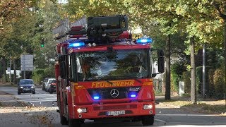 Baum droht auf Sauerstofftank zu fallen Teleskopmastfahrzeug B32 Feuerwehr Tornesch [upl. by Rubbico]