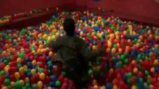 Sheldon Bazinga in ball pit [upl. by Ahsaeit]