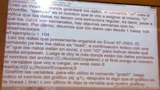 Clase1 Parte1 Modelos ARIMA en Eviews [upl. by Cariotta]