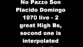 No pazzo son Manon Lescaut  Placido Domingo live 1970 Verona [upl. by Turmel]