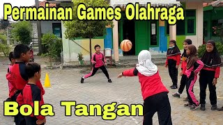 Permainan Olahraga Bola Tangan  Pembelajaran PJOK Kelas 4 SD Bola Tangan  Physical Games Education [upl. by Nocaed]