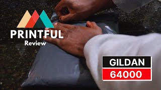 Gildan 64000 Review  Try ON  Printful Gildan Unisex Basic SoftStyle 64000 [upl. by Neville]