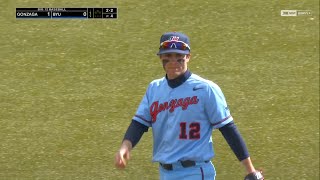 Peyton Miller  Gonzaga University Baseball  Highlights at BYU  Game 2  312024 [upl. by Aihsetel]