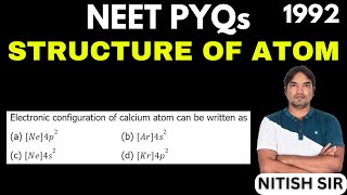 Electronic configuration of calcium atom can be written as [upl. by Lachus462]