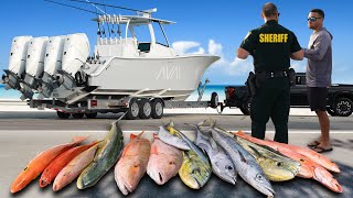 Boat So Big they Called The Cops Offshore Frenzy Snapper Mahi Tuna Florida Keys Catch amp Cook [upl. by Reiko676]