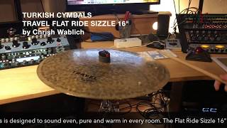 Turkish Cymbals Travel Flat Ride Sizzle 16quot [upl. by Floro512]