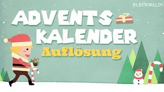 Die Auflösung zu unserem Adventskalender [upl. by Seline]