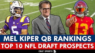 Mel Kiper’s Top 10 QB Prospects For 2024 NFL Draft Led By Caleb Williams  UPDATED Draft Rankings [upl. by Anilek502]