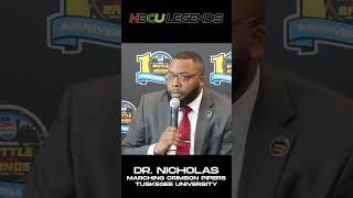 Tuskegees Band Director Dr Nicholas NBOTB Press Conference HBCU hbcubands tuskegee [upl. by Goldsworthy]