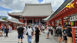 4K Japan Walking Around Asakusa Tokyo [upl. by Zinn]