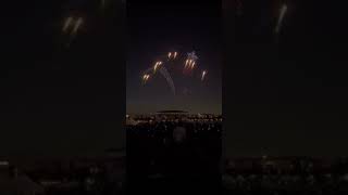 Drone fireworks at Irving Texas USA [upl. by Correna513]