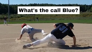 Obstruction or Interference You make the call  baseball rules [upl. by Eedyaj]