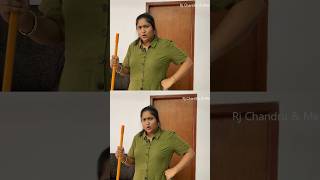 இப்படியும் ஒரு தந்திரமா 😲  Rj Chandru Menaka Comedy 🎭  shorts [upl. by Attirb705]