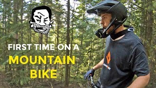 Lifelong BMX Rider tries mountain bike at Whistler [upl. by Maurits648]