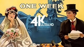 4K Restored  One Week 🎬 HD Colorized Full Movie  Short Comedy 1920 一周  Buster KeatonSybil Seely [upl. by Sanfourd]