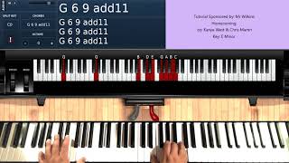 Homecoming by Kanye West amp Chris Martin  Piano Tutorial [upl. by Fabozzi671]