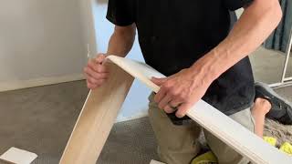 How To Install Baseboards With Rounded Corners  Easy Bullnose Corner Tips [upl. by Bonn]