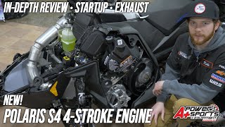 Polaris S4 FourStroke Engine Startup Exhaust InDepth Review [upl. by Akinhoj637]