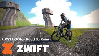 ZWIFT First Look  New Road to Ruins Expansion [upl. by Jemimah582]