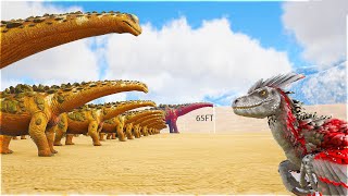 My Little Titano ARMY VS ALPHA Deinonychus Ark Survival [upl. by Lib276]