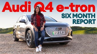 Audi Q4 etron Everything we’ve learned after SIX months behind the wheel  Electrifying [upl. by Nahgeem989]