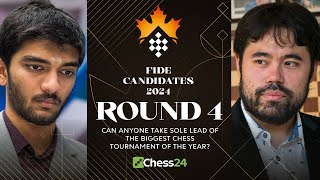 FIDE Candidates 2024 Rd 4  Gukesh Fabiano amp Ian Lead The Field Hikaru v Pragg Brings On The Heat [upl. by Aruol838]