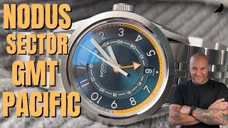 NODUS Sector GMT PACIFIC watch Review Sector GMT Automatic BEST AFFORDABLE GMT 38mm [upl. by Ehrenberg]