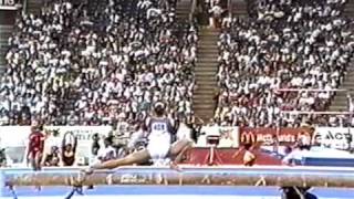 3rd Team ROM Eugenia Popa BB  1991 World Gymnastics Championships 9862 [upl. by Noman]