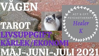 Vågen ♎️ MajJuniJuli 2021 Livsuppgift Kärlek Ekonomi Tarot  Medium K [upl. by Radferd852]