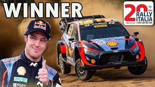 Rally Italia Sardegna 2023 Winner  Thierry Neuville [upl. by Eimmat]