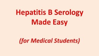 Interpreting Hepatitis B Serology Made Easy with Audio [upl. by Sterrett]