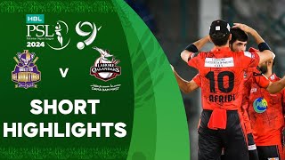 Short Highlights  Quetta Gladiators vs Lahore Qalandars  Match 28  HBL PSL 9  M1Z2U [upl. by Freudberg]