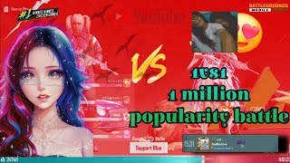 Last minute 500K popularity snipe From both sides  DeadMaxislive  Popularity battle in BGMI [upl. by Akcimehs]