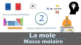 la MOLE  masse molaire atomique et moléculaire [upl. by Cox824]