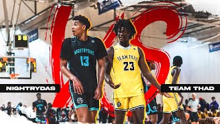 Nightrydas vs Team Thad  EYBL FULL GAME HIGHLIGHTS Top AAU Teams GO AT IT CRAZY GAME 4102021 [upl. by Haziza]